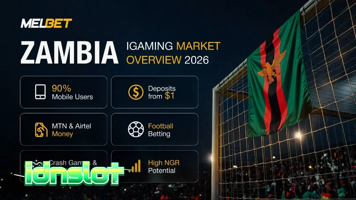 Pemandangan digital yang merepresentasikan pertumbuhan pasar iGaming dan teknologi seluler di Zambia.